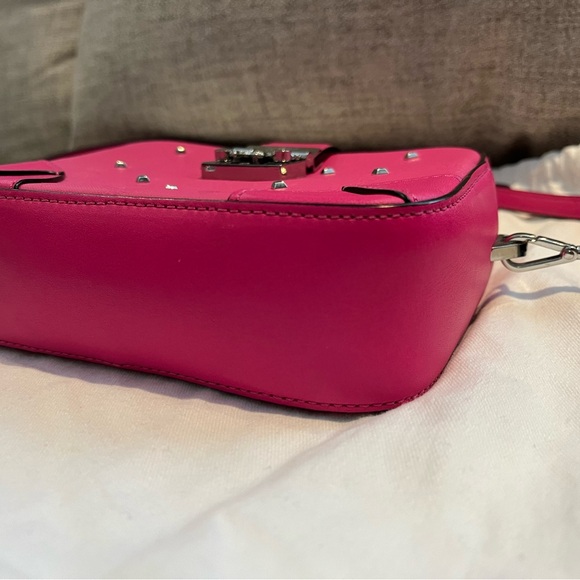 MCM Pink Leather Embellished Camera Bag - Picture 12 of 16